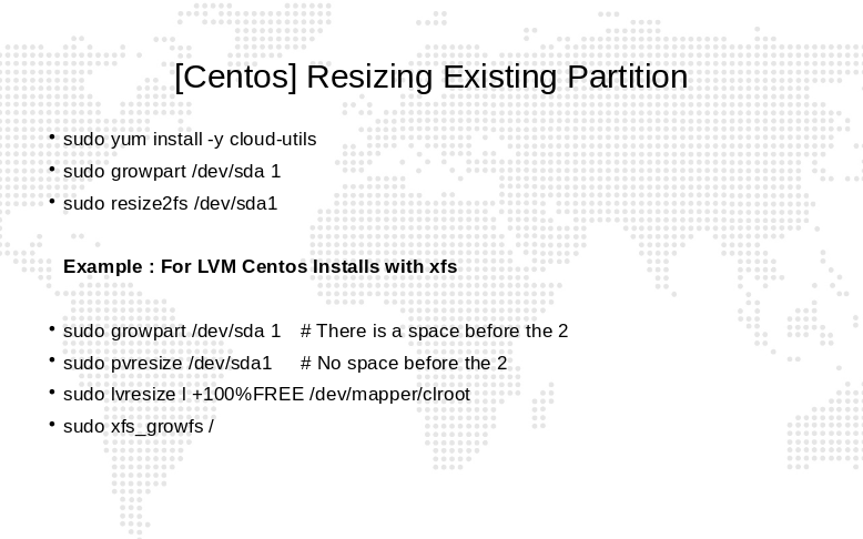 CentOS 使用 LVM 調整分割區大小